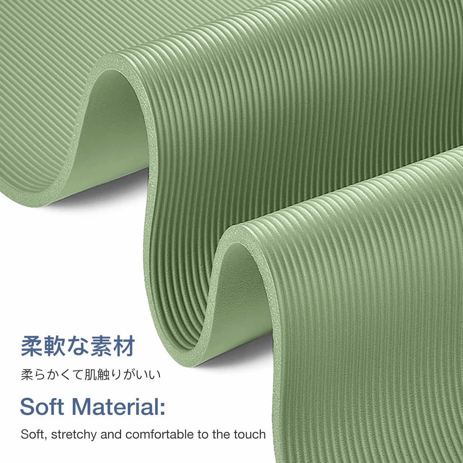 Thick Yoga Mat Non Slip, Large Size 72" L x 32" W x 0.6" TH, Premium Exercise & Fitness Mat with Carrying Strap and Bag, Workout Mats for Home