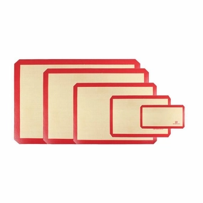 Thunder Group PLBM1108S 8-1/4" X 11-3/4" Rectangular Silicone Baking Mat, Fits 1/4 Sheet Pan