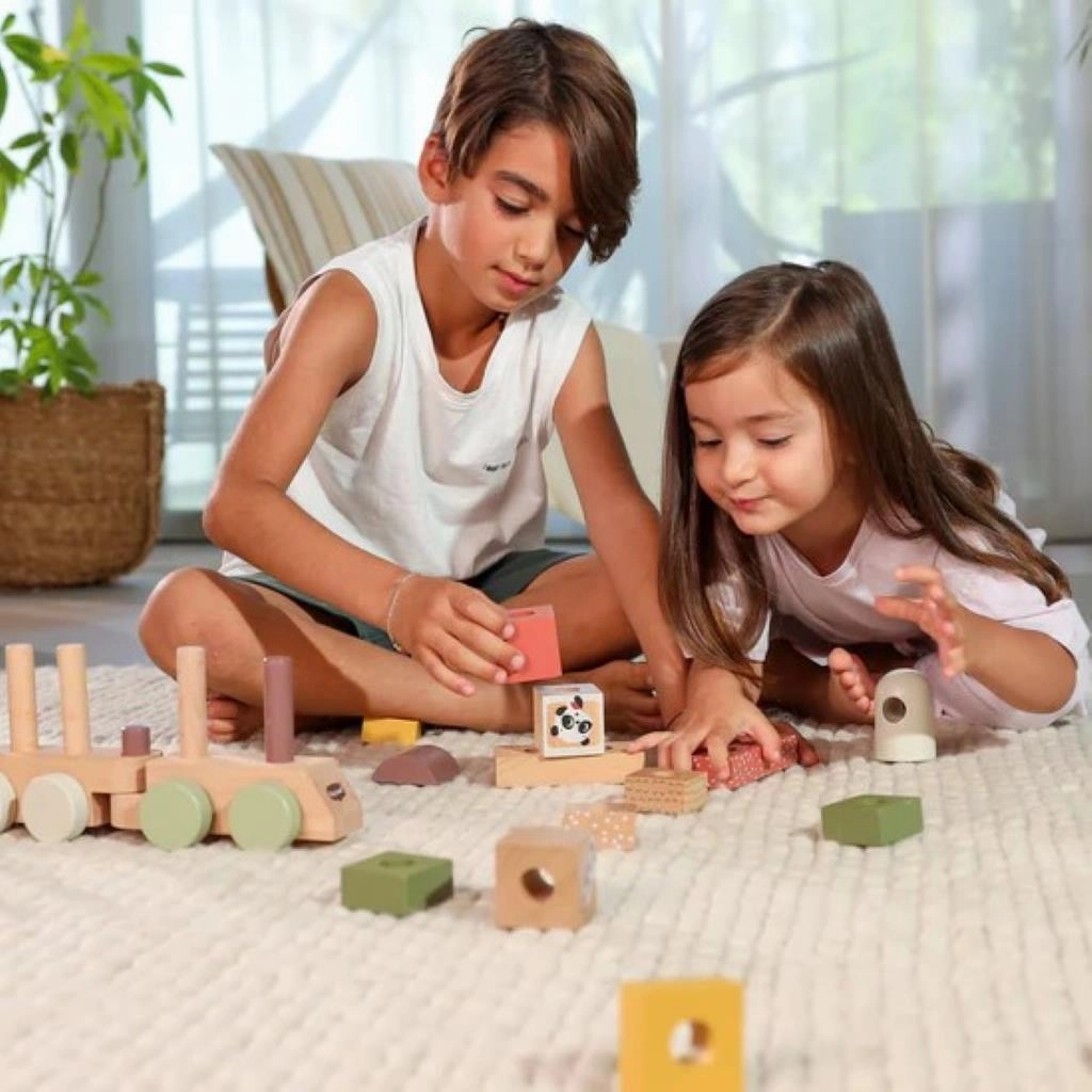 TINY LOVE BOHO CHIC WOODEN STACKING TRAIN