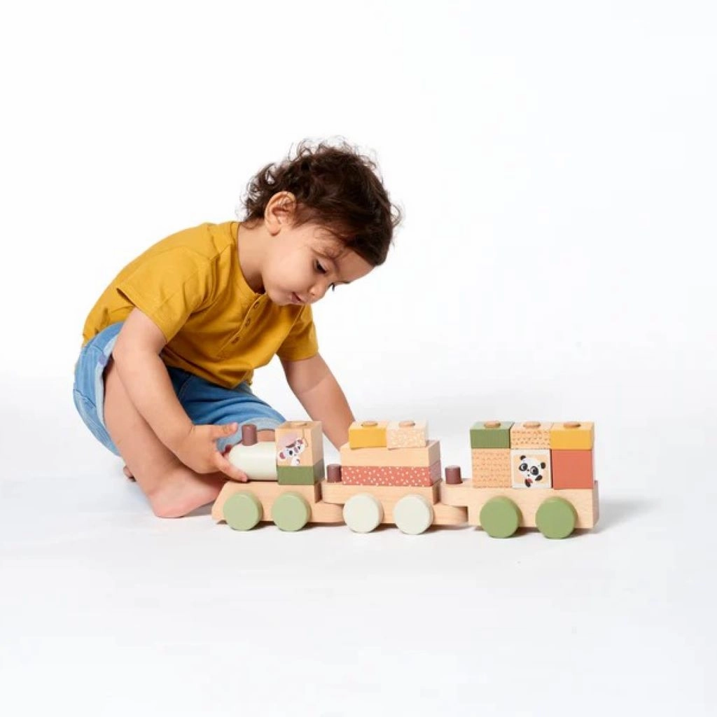 TINY LOVE BOHO CHIC WOODEN STACKING TRAIN