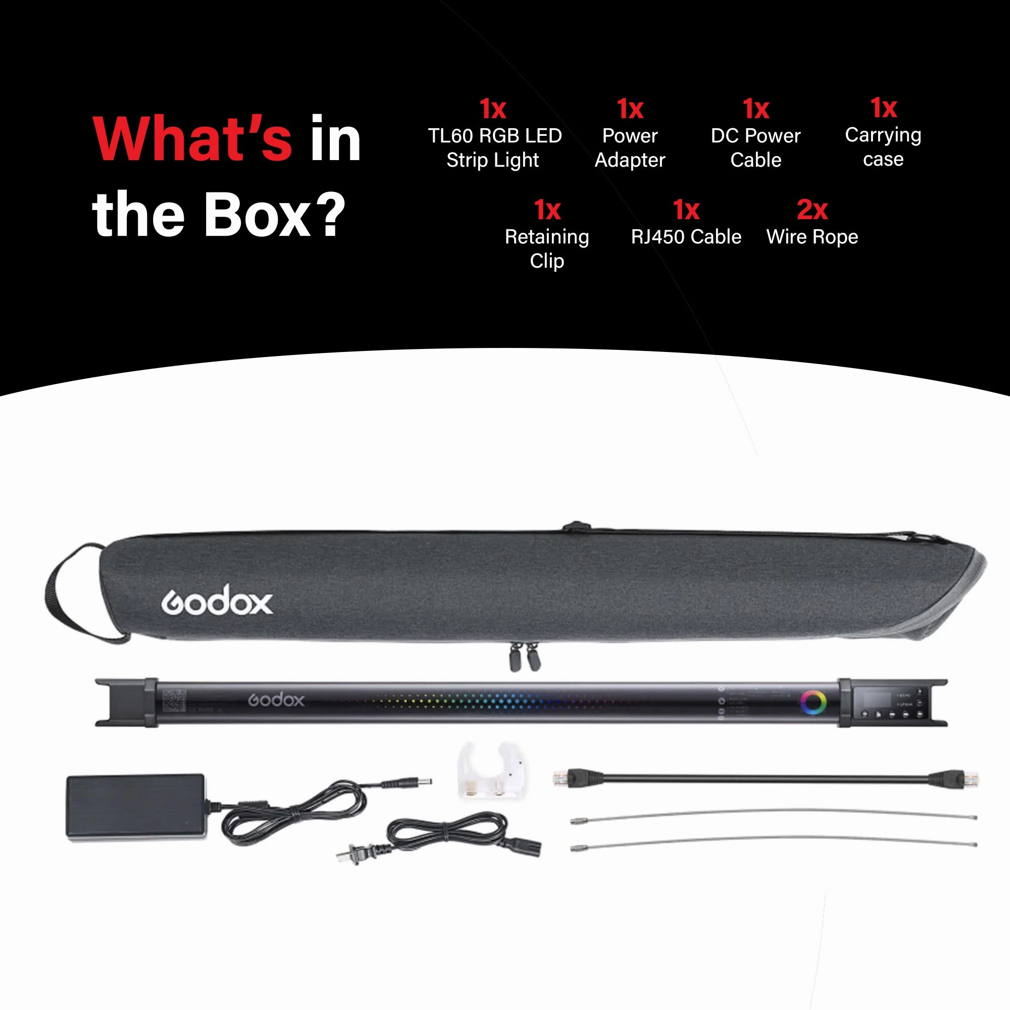 TL60 Bi-Colour Battery-Powered RGB LED Tube Light