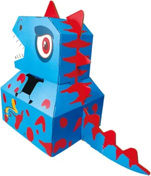 Toddmomy 1Pc DIY Dinosaur Carton Model for Educational Role Playing Prop Paper Easy to Assemble and Stimulating for Boys and Creative Play
