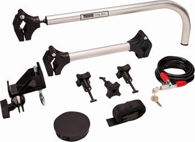 Topline Heavy Duty Premium Uni-Grip Truck Bed Bike Rack – 2-Bike Carrier Holder for Pickup Trucks – Easy Installation, Compatible with All Truck Beds, Made in USA (UG2500-2)
