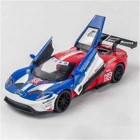 Toy car Model 1:32 for Ford GT Le Mans V8 Race Car Alloy Car Model Diecasts Toy with Light Sound Toys for Children (Color : D4)