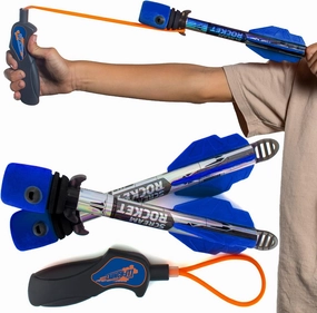 Toy Rocket Launcher for Kids: Best Outdoor Toys Slingshot Rockets Launchers Air Foam Rockets Games for Boys & Girls All Ages. Party Favor Beach Games & Great Gifts for Ages 8 9 10 11 & Up
