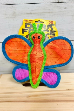 Tuffy DuraForce Butterfly - Durable, Squeaky Dog Toy