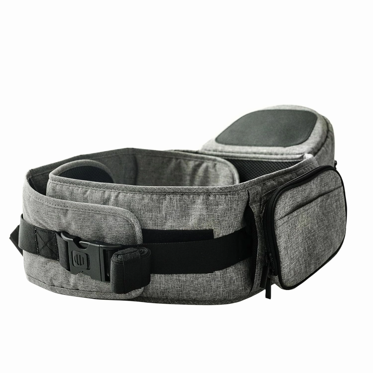 Tushbaby Hip Carrier Belt Extender - Compatible with The TushBaby Safety-Certified Hip Seat for Babies and Toddlers - Extends Waist Band up to 70” for a Custom fit (Extender, Grey)