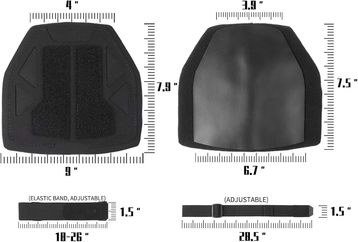 Universal Shoulder Pads Shoulder Armor Tactical Hunting Gear Equipment Vest Accessory Shoulder Protector Molle 500D Nylon,Tactical Body Armor,Shoulder Guard