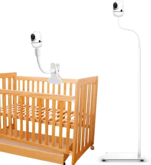 Upgraded Baby Monitor Floor Stand Holder with Wheels, Safety Floor Stand Holder with Baby Monitor mount, Keep Away Baby from Touching, Compatible with Infant Optics DXR-8 Pro, Nanit Pro, Motorola,VAVA