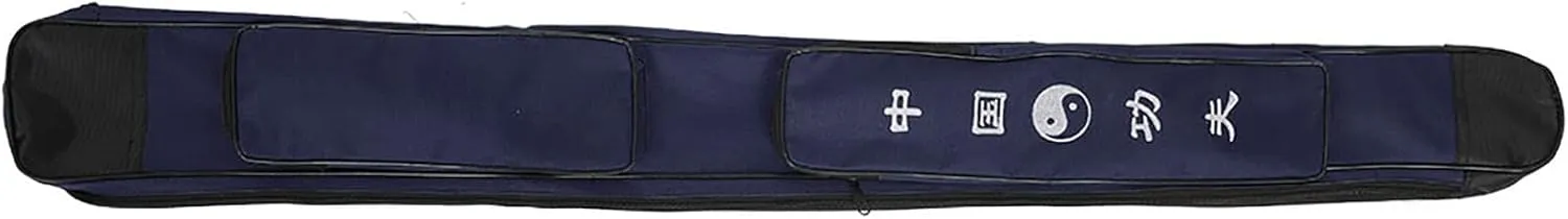 Uxsiya Multifunction Thick Single Layer Sword Carrying Bag, Martial Arts Sword Carrier Shoulder Bag for Storage & Transportation (Blue)