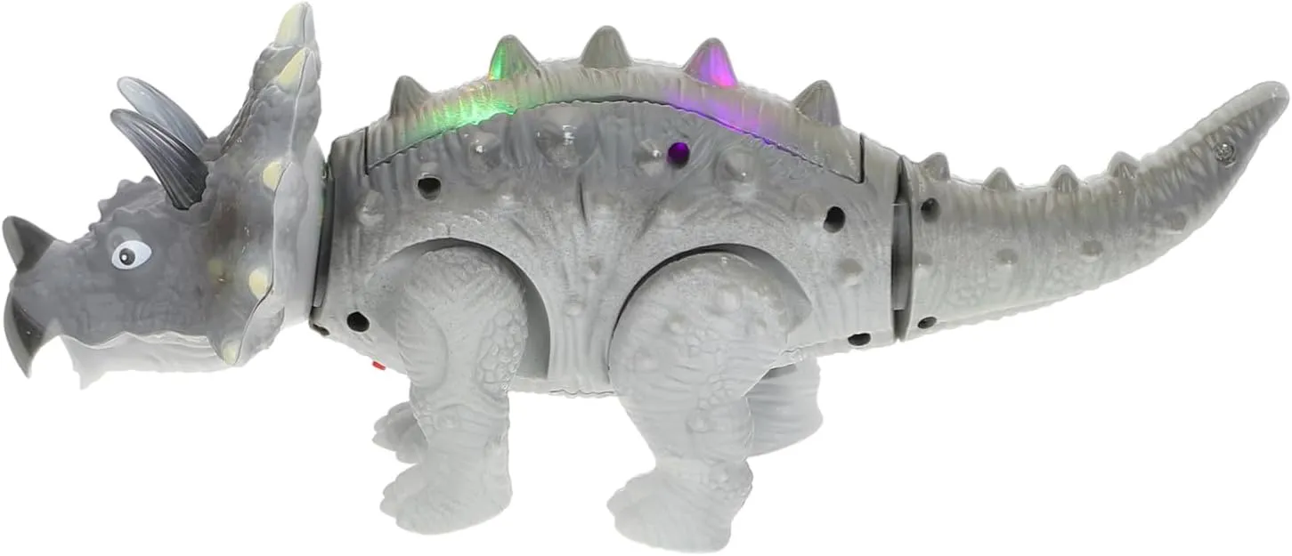 Vaguelly 1Pc Luminous Walking Dinosaurs Model Electric for Educational Plaything with Realistic Details Develops Coordination and Knowledge Present