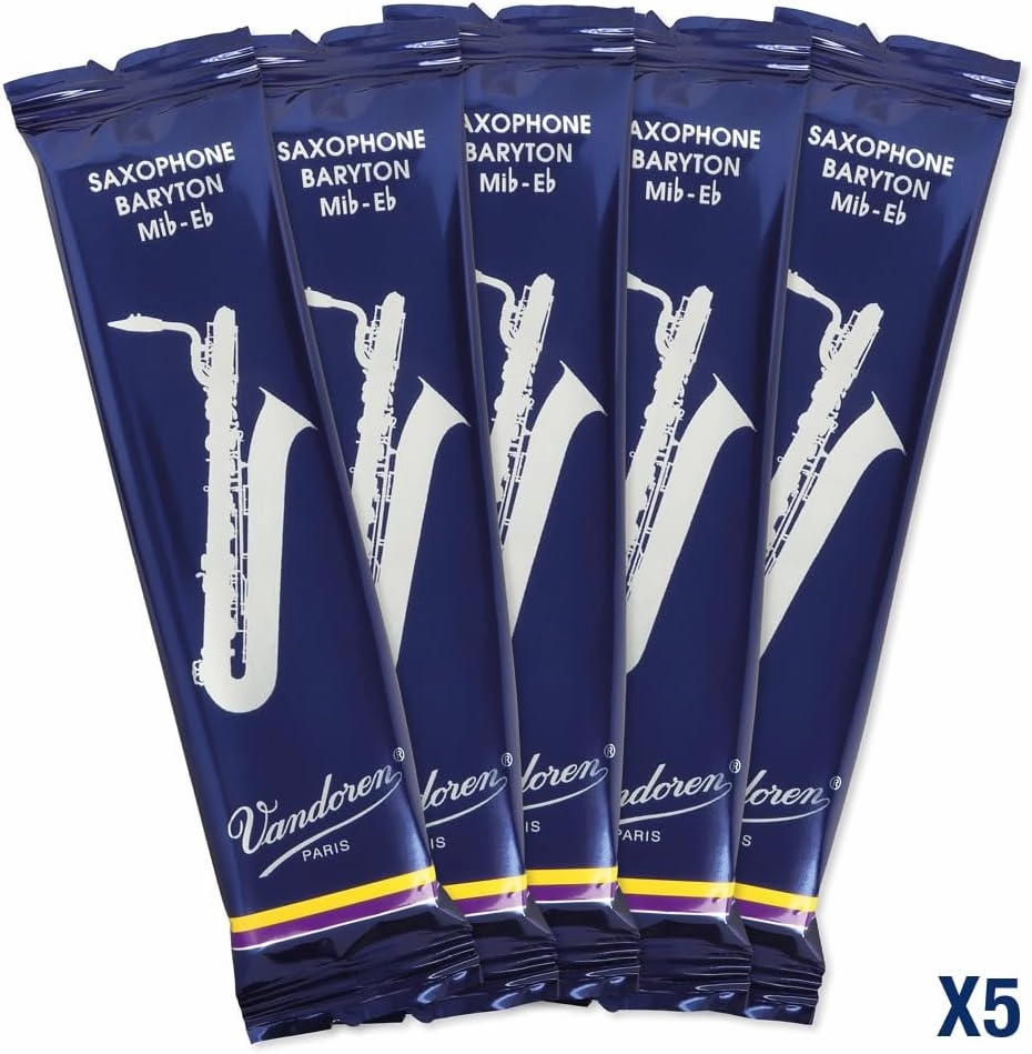 Vandoren SR243 Bari Sax Traditional Reeds Strength 3; Box of 5