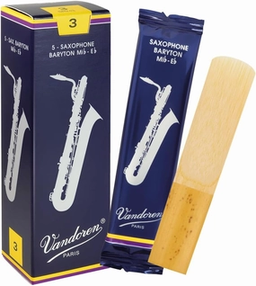 Vandoren SR243 Bari Sax Traditional Reeds Strength 3; Box of 5