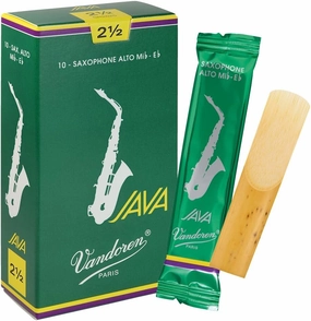 Vandoren SR2625 Alto Sax JAVA Reeds Strength 2.5; Box of 10
