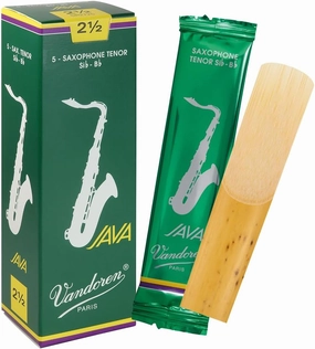 Vandoren SR2725 Tenor Sax JAVA Reeds Strength 2.5; Box of 5