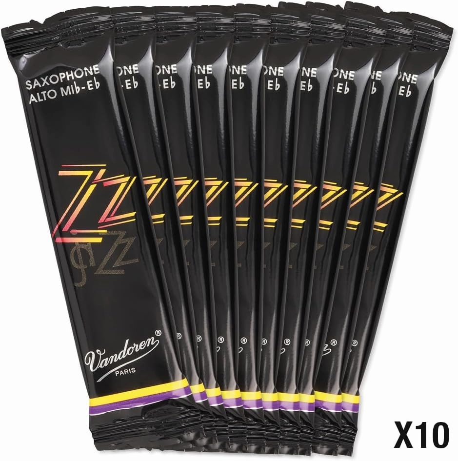 Vandoren SR413 Alto Sax ZZ Reeds Strength 3; Box of 10