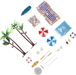 VICASKY 18pcs Mini House Style Set Colorful Craft Accessories for Dollhouse Decoration Elegant Atmosphere
