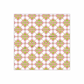 Victorian Colorful Tile - Dollhouse Wallpaper