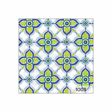 Victorian Colorful Tile Medium - Dollhouse Wallpaper