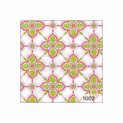 Victorian Colorful Tile Medium - Dollhouse Wallpaper