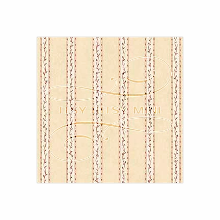 Vine Stripe - Dollhouse Wallpaper