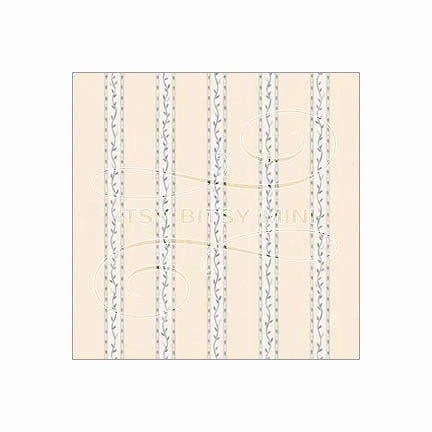 Vine Stripe - Dollhouse Wallpaper
