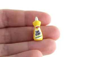 Vintage 1:12 Miniature Dollhouse Bottle of Sun Light Dish Soap