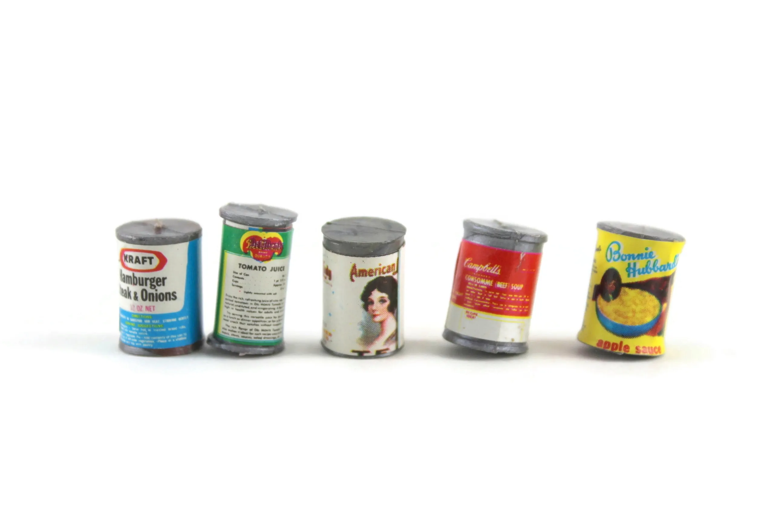 Vintage 1:12 Miniature Dollhouse Food Lot - Set of 12 Boxed Food & Cans