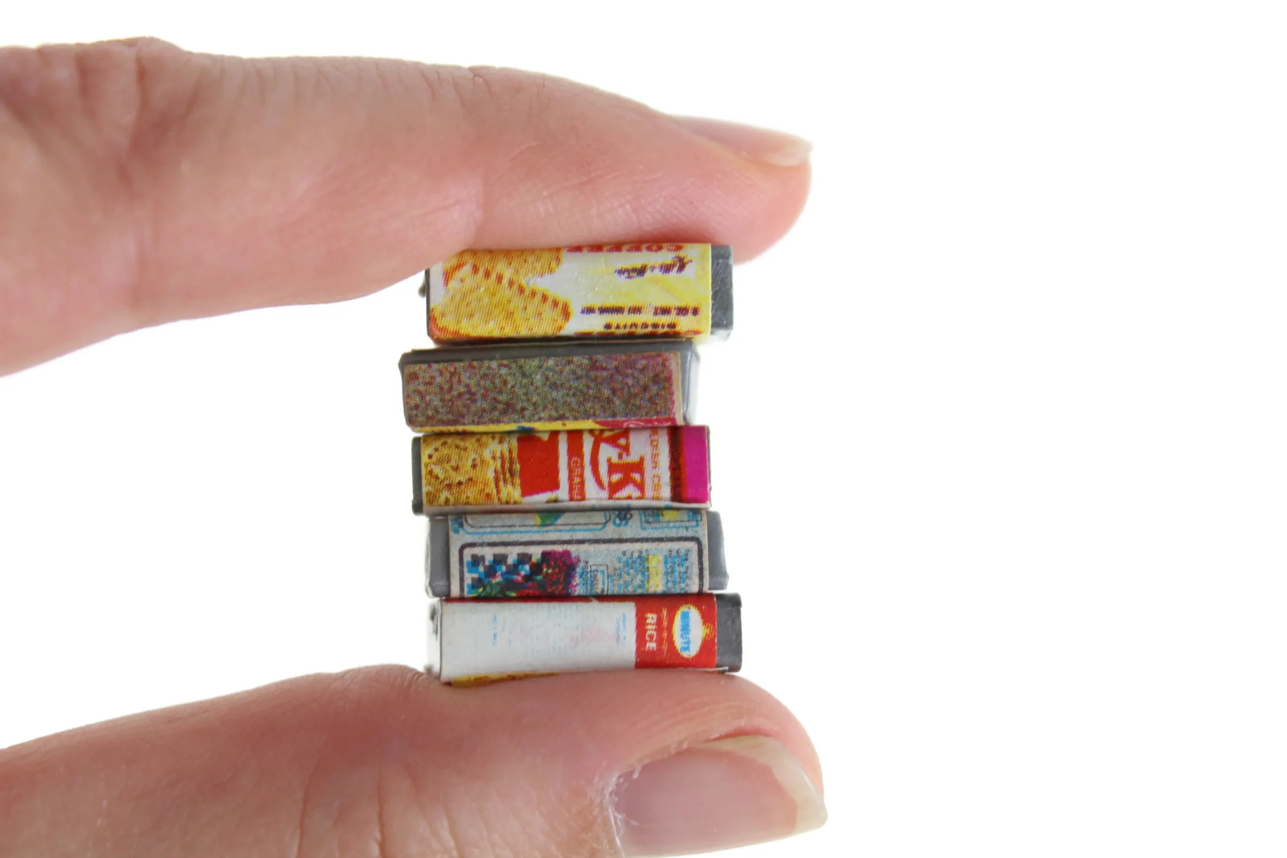 Vintage 1:12 Miniature Dollhouse Food Lot - Set of 12 Boxed Food & Cans