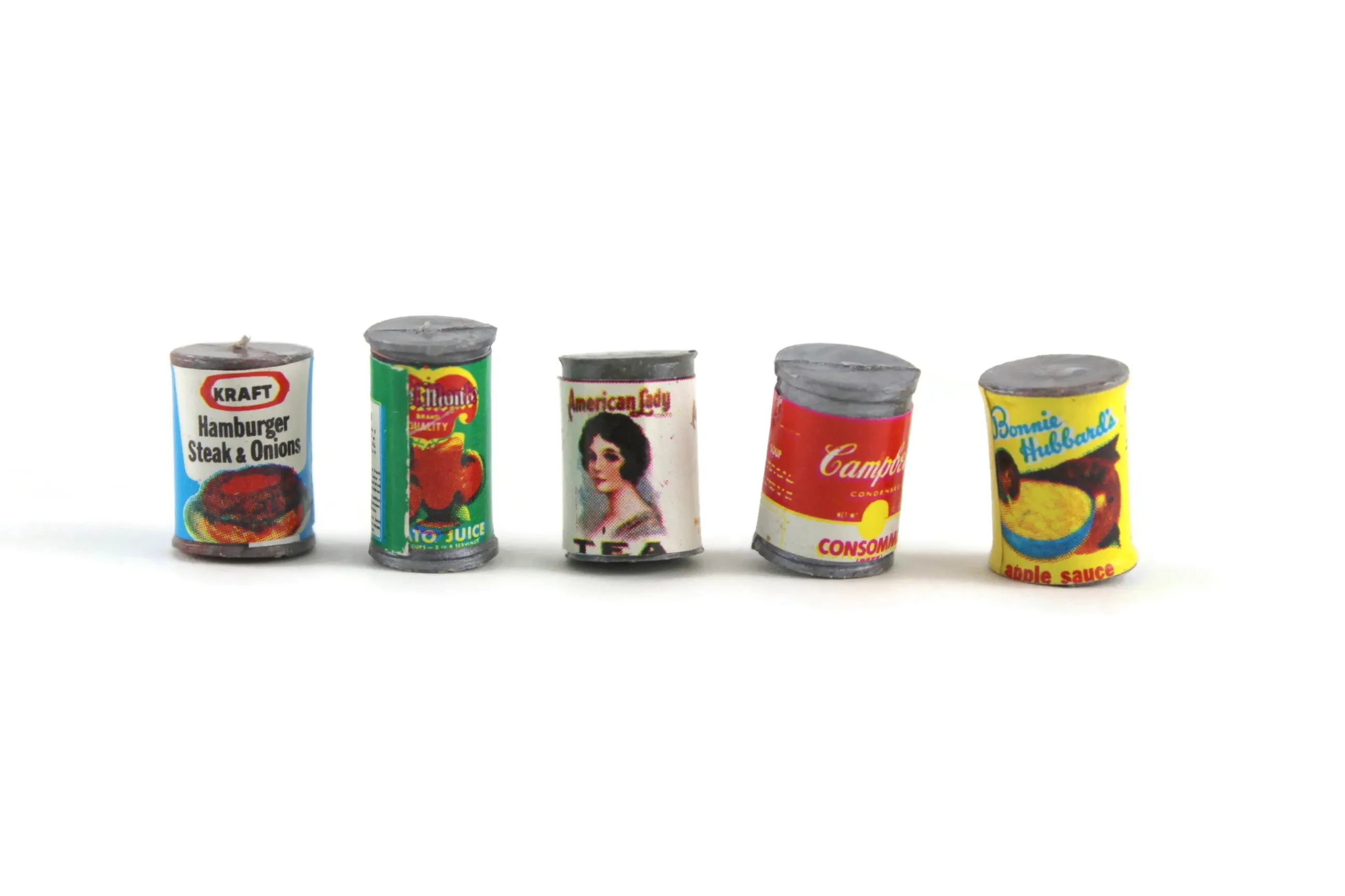 Vintage 1:12 Miniature Dollhouse Food Lot - Set of 12 Boxed Food & Cans