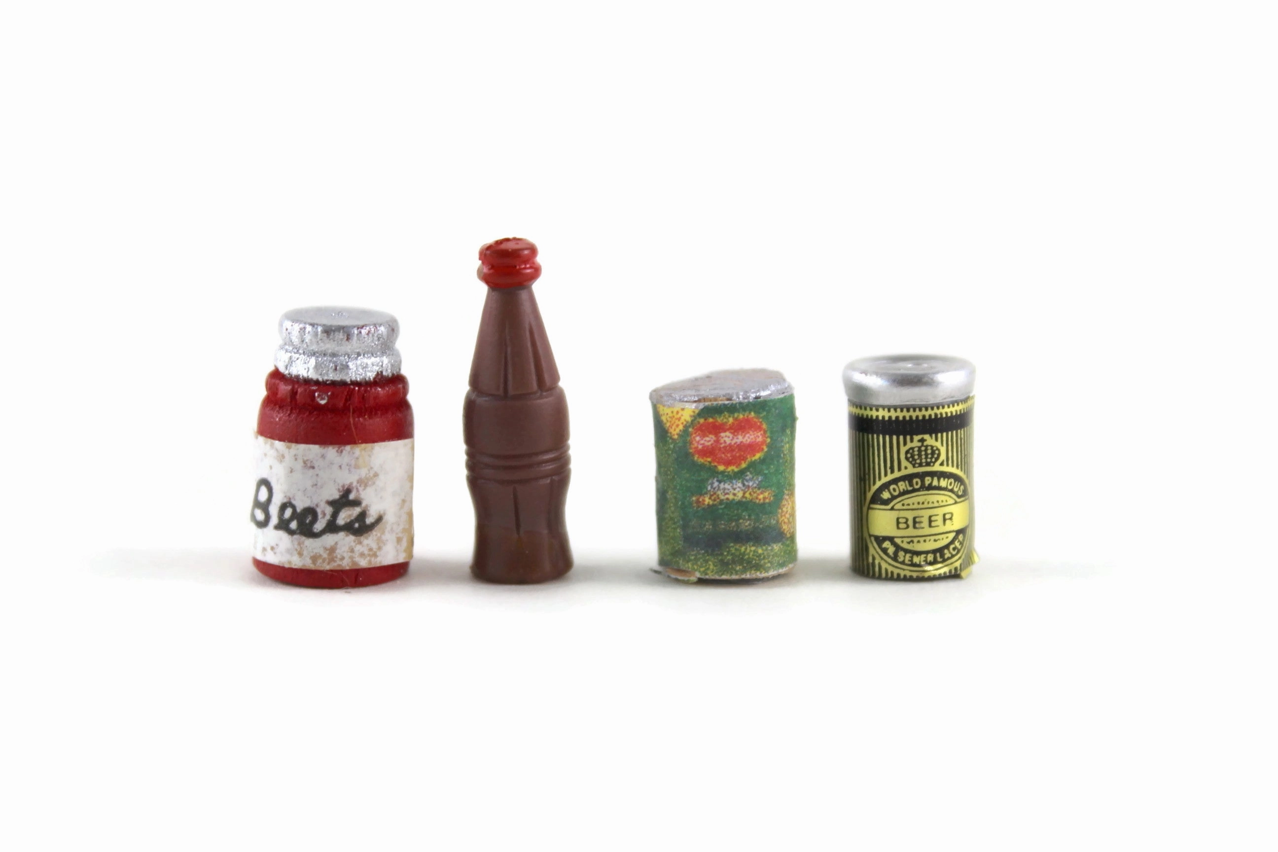 Vintage 1:12 Miniature Dollhouse Food Lot - Set of 10 Boxed Food & Cans