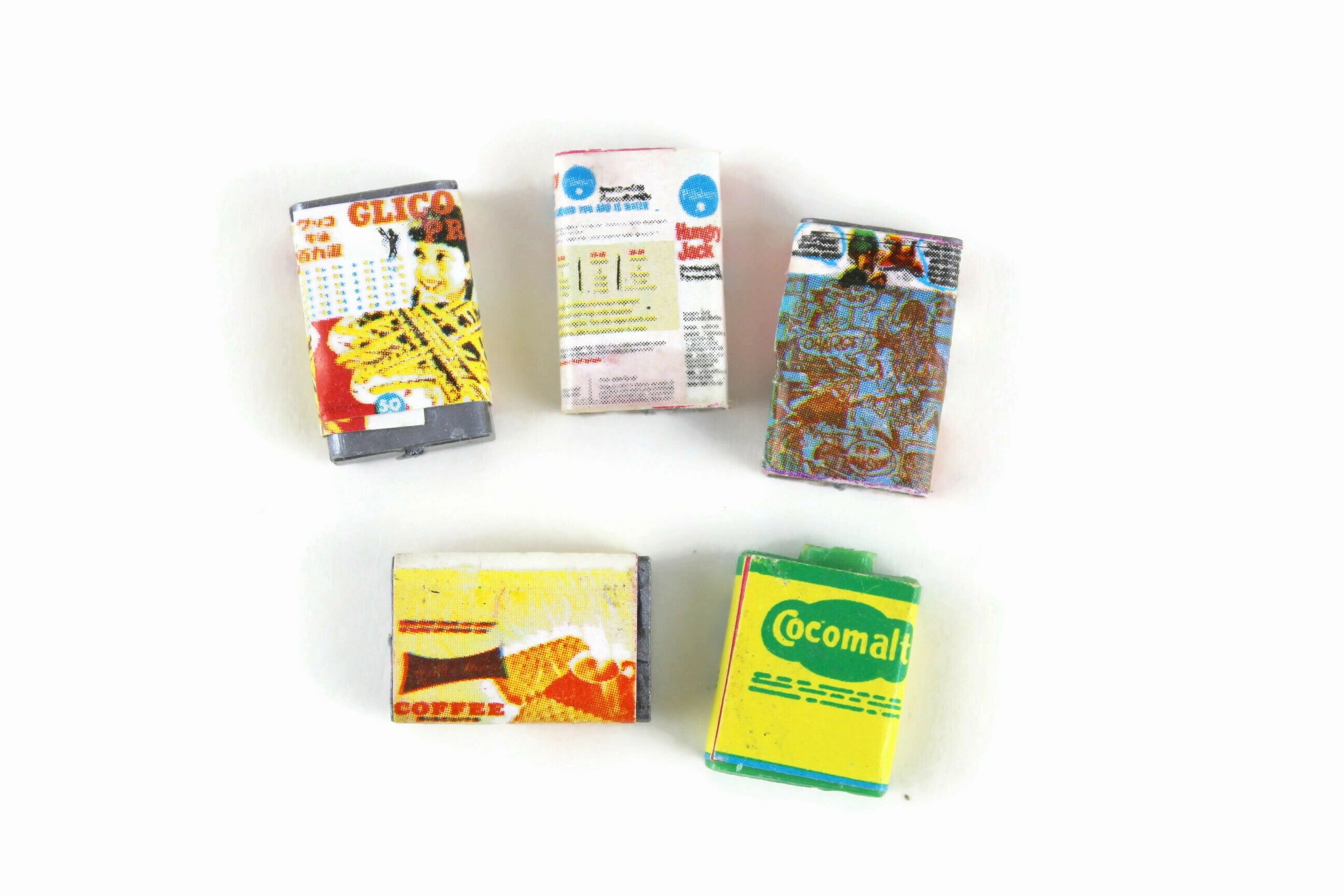 Vintage 1:12 Miniature Dollhouse Food Lot - Set of 10 Boxed Food & Cans