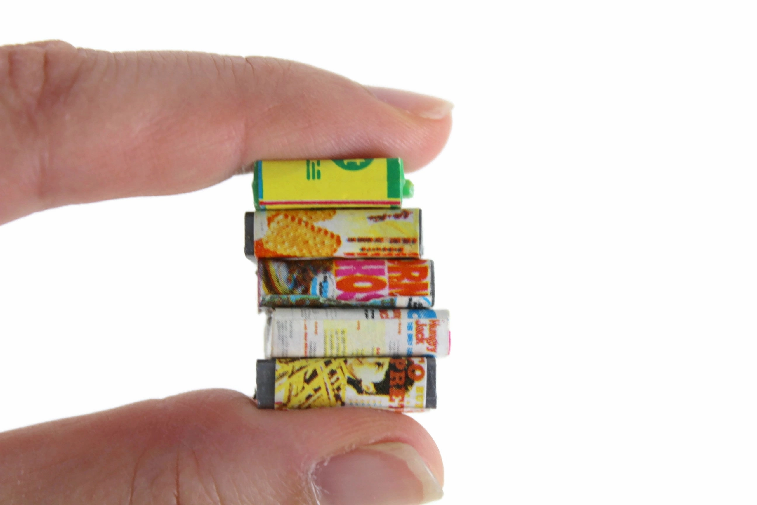 Vintage 1:12 Miniature Dollhouse Food Lot - Set of 10 Boxed Food & Cans