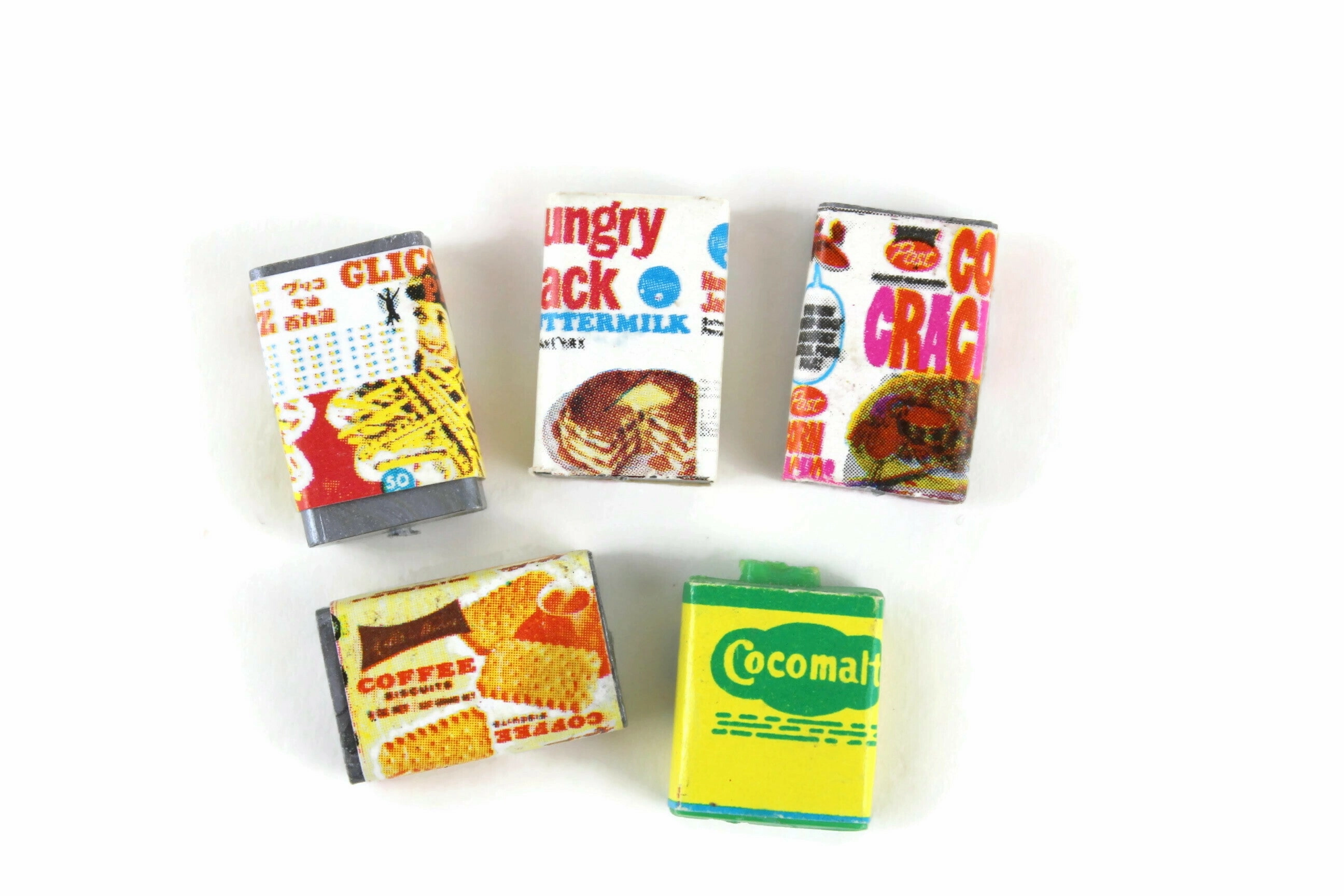 Vintage 1:12 Miniature Dollhouse Food Lot - Set of 10 Boxed Food & Cans