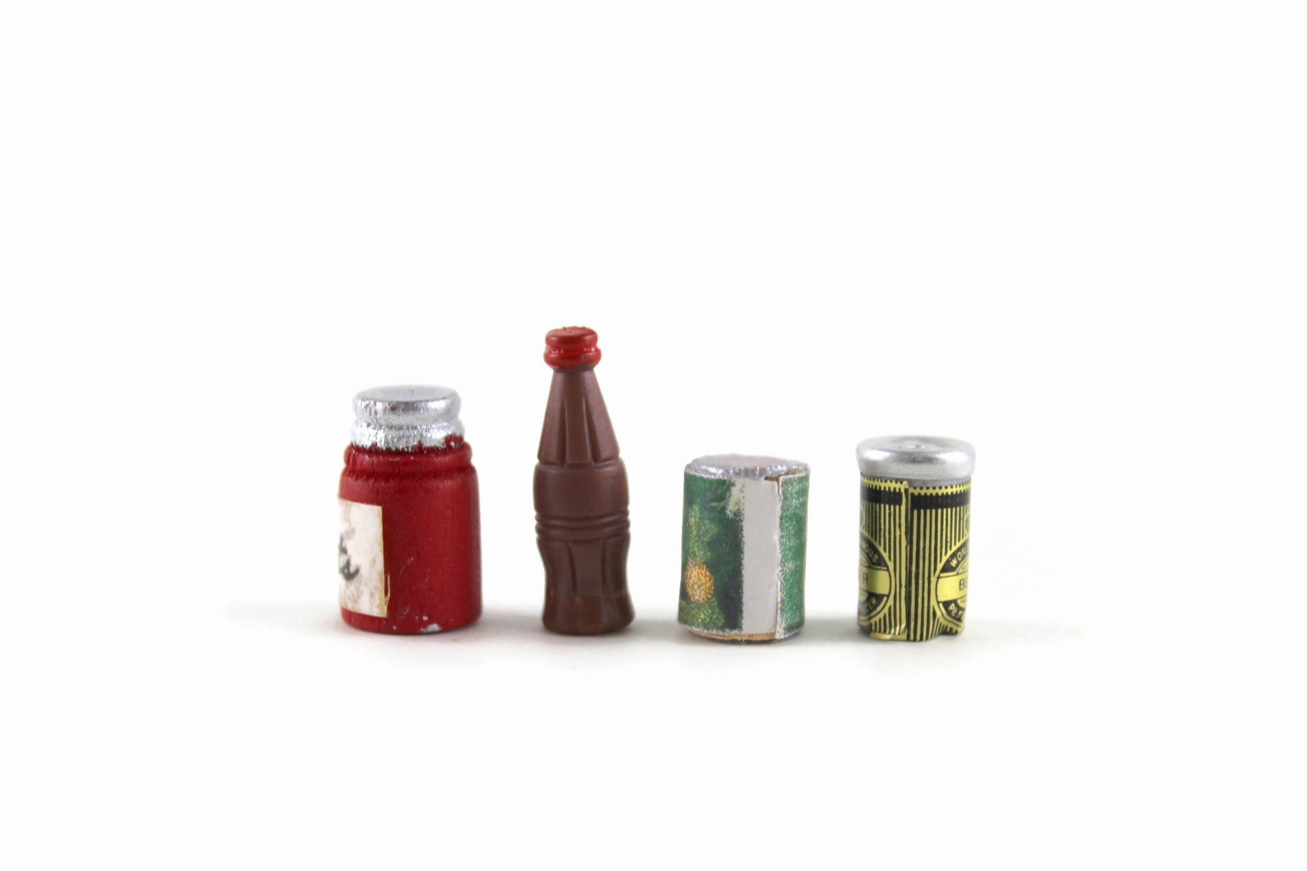 Vintage 1:12 Miniature Dollhouse Food Lot - Set of 10 Boxed Food & Cans