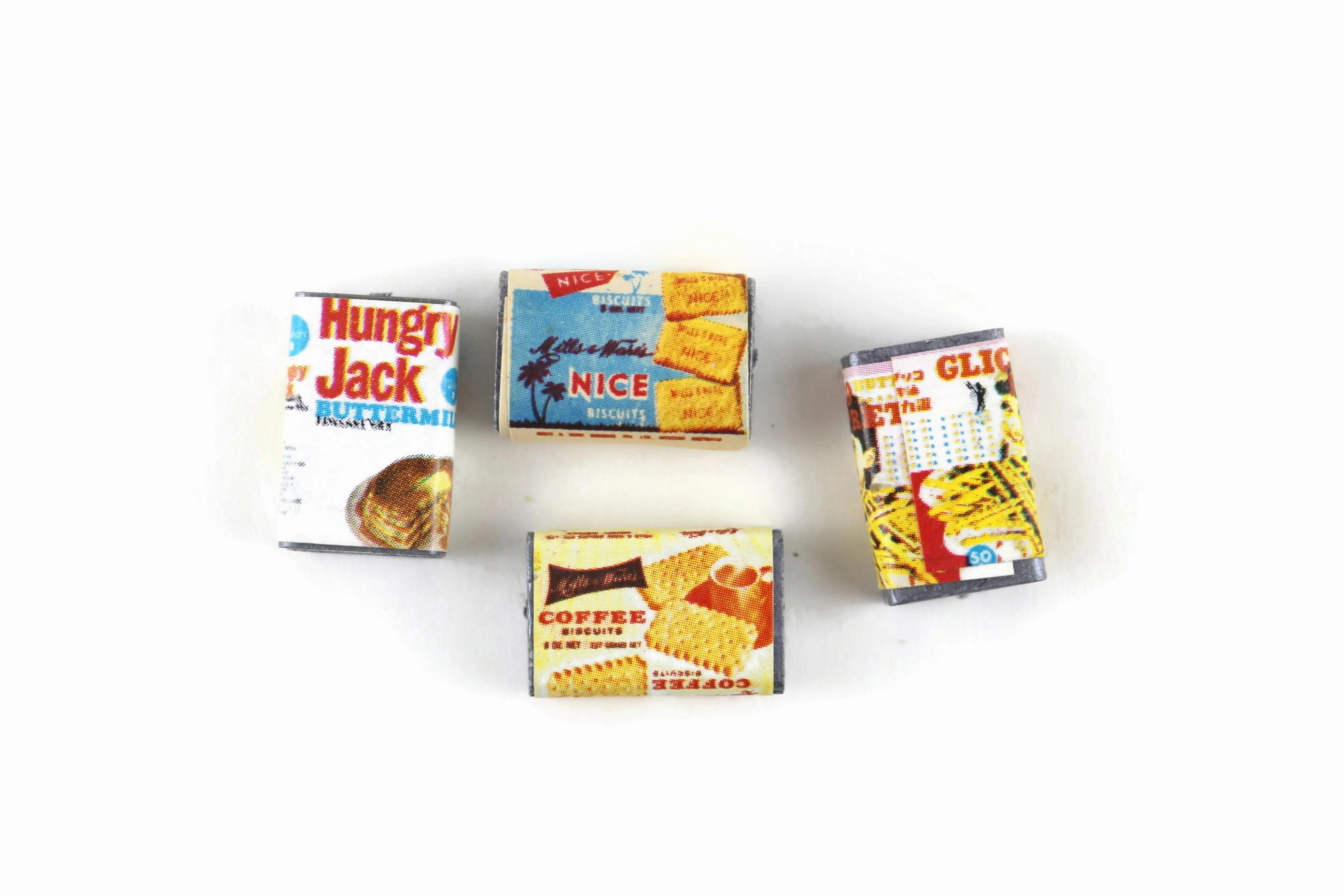 Vintage 1:12 Miniature Dollhouse Food Lot - Set of 20 Boxed Food & Cans