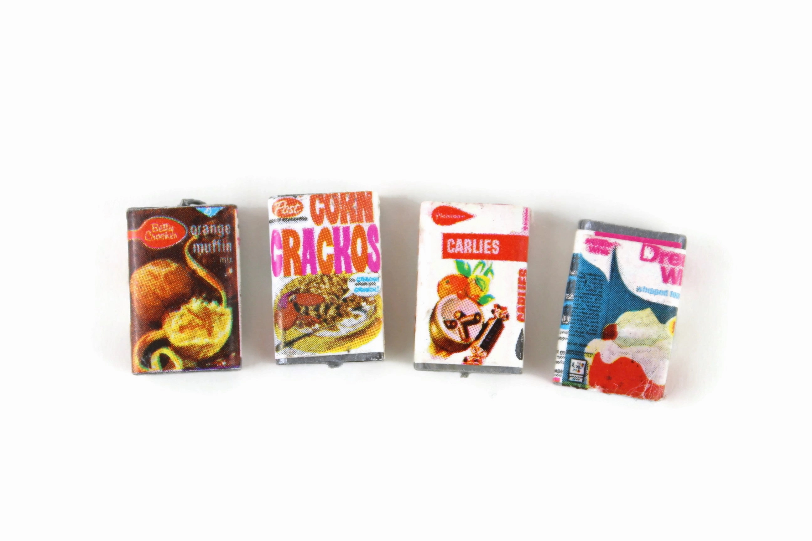 Vintage 1:12 Miniature Dollhouse Food Lot - Set of 20 Boxed Food & Cans