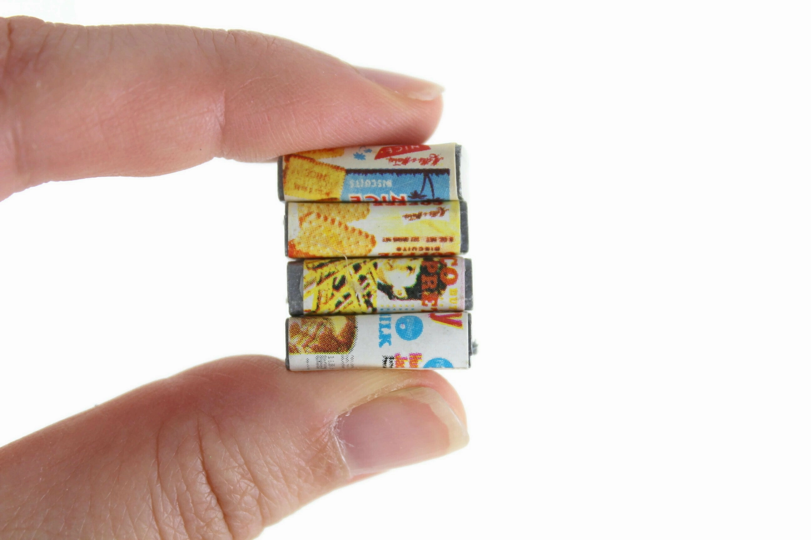 Vintage 1:12 Miniature Dollhouse Food Lot - Set of 20 Boxed Food & Cans