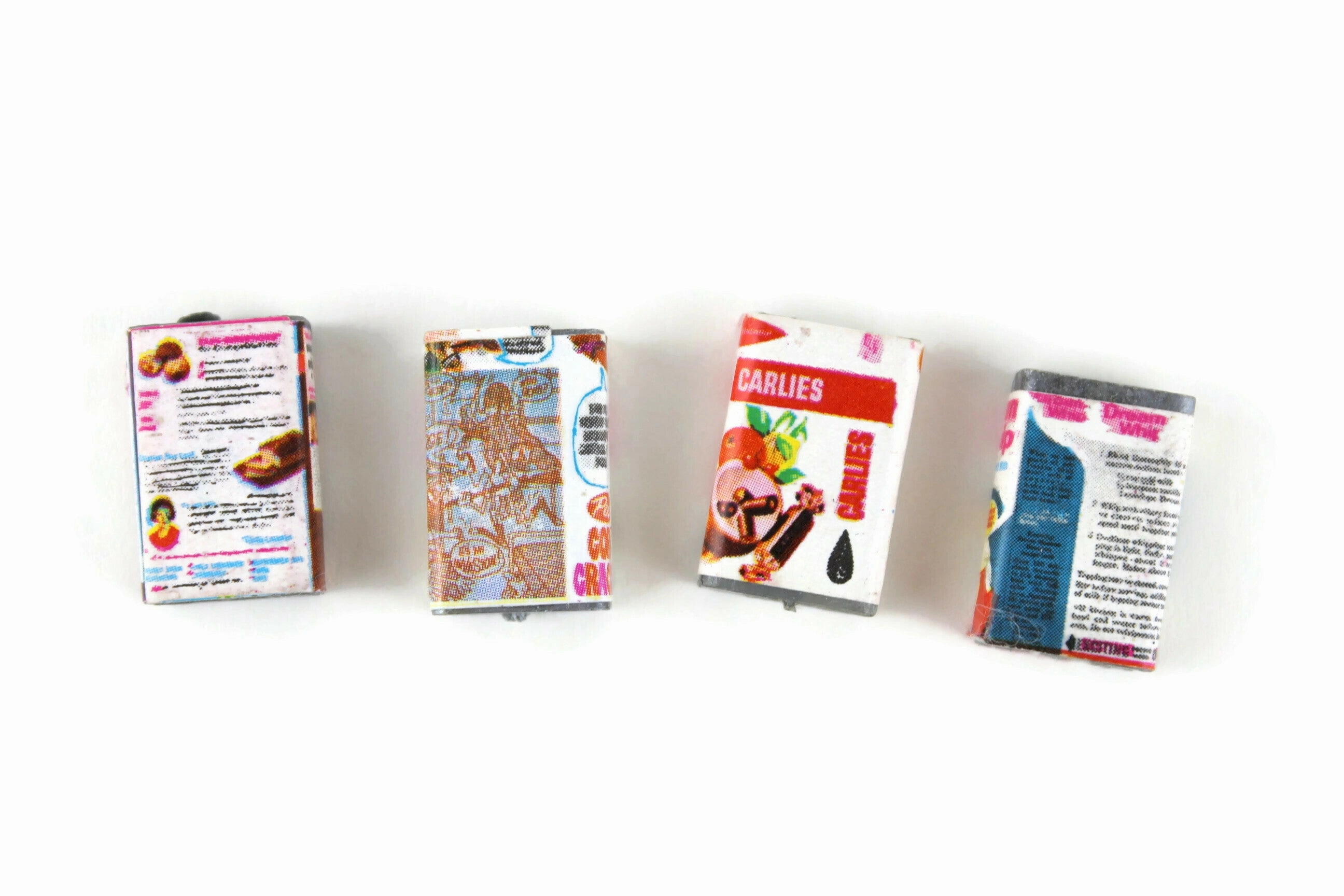 Vintage 1:12 Miniature Dollhouse Food Lot - Set of 20 Boxed Food & Cans