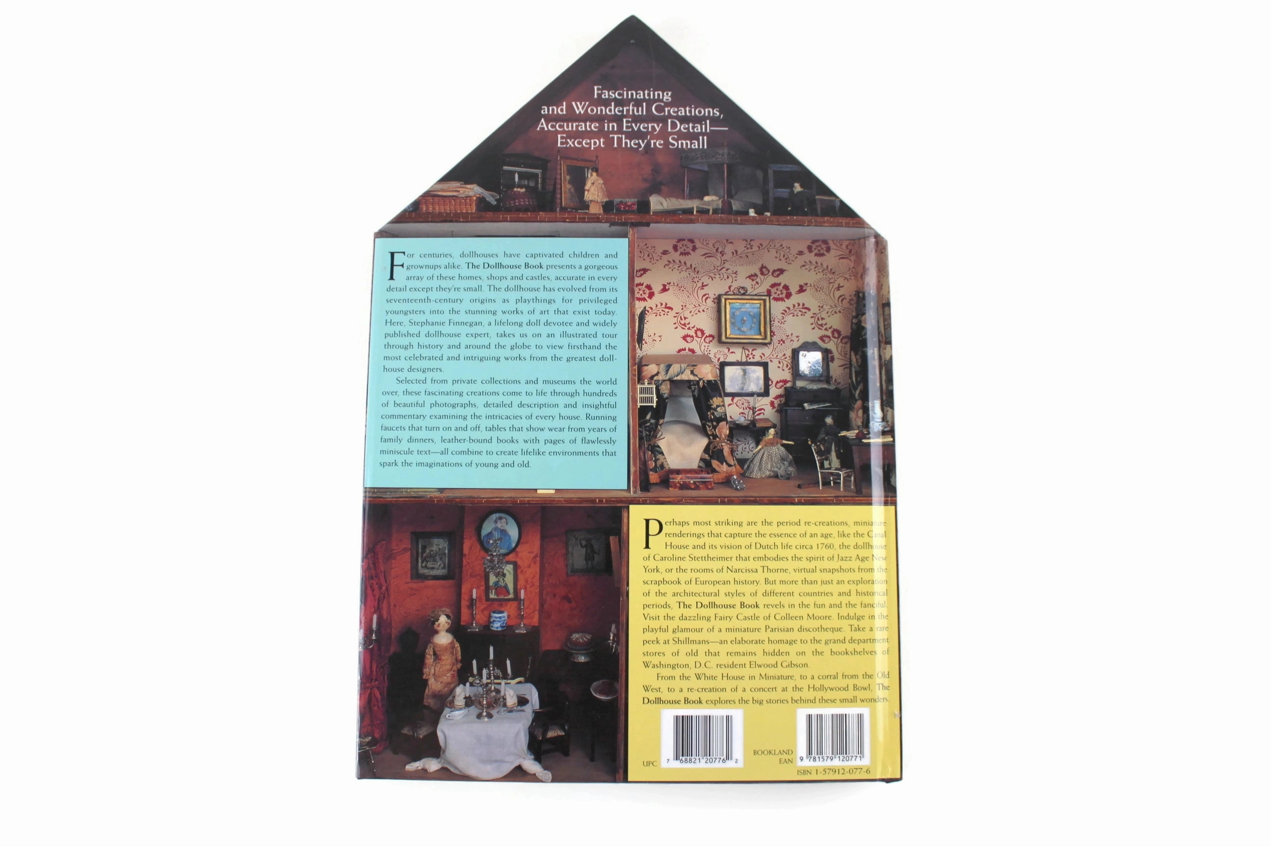 Vintage 'The Doll House Book' by Stephanie Finnegan, An Illustrated Guide to Miniature Mansions