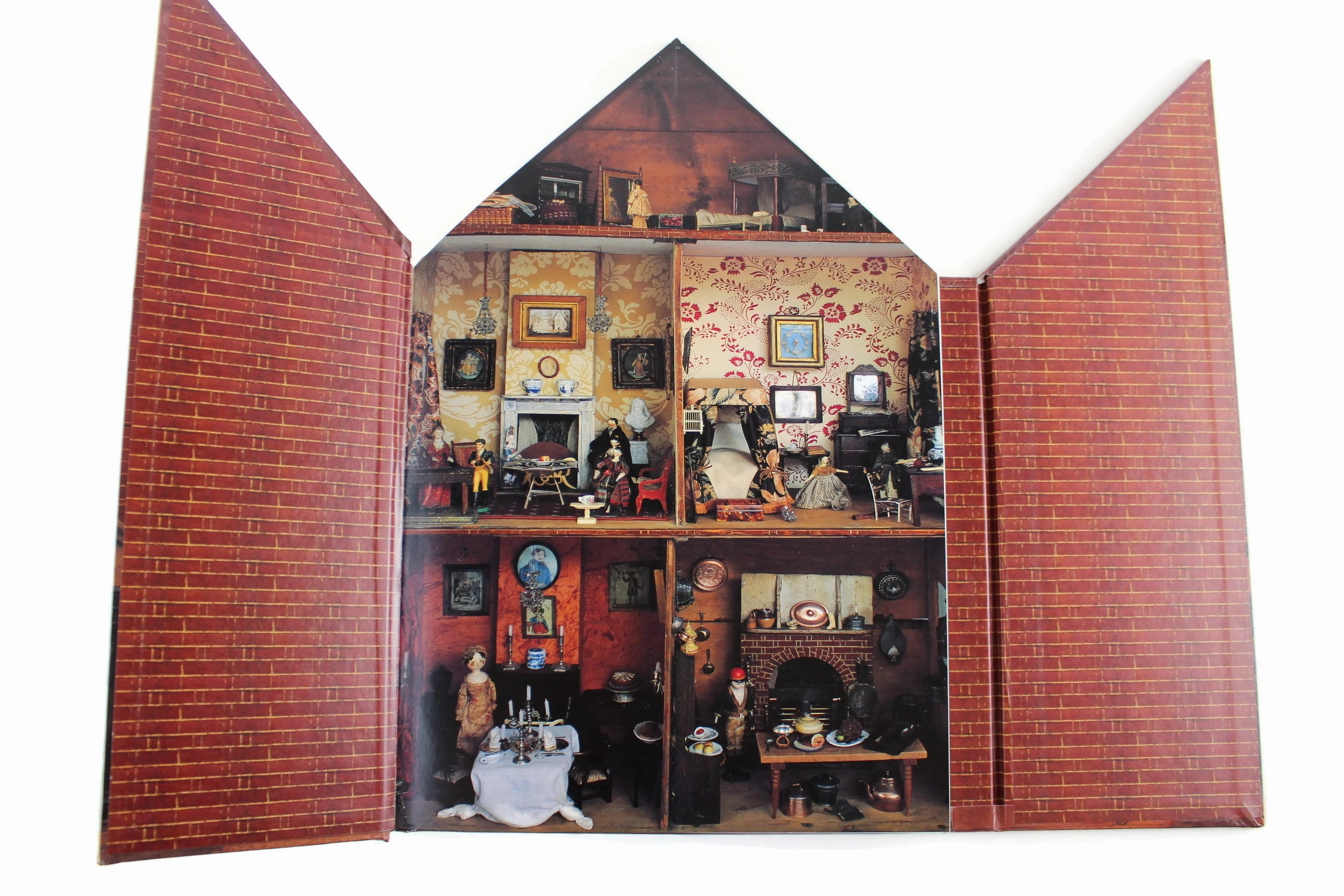 Vintage 'The Doll House Book' by Stephanie Finnegan, An Illustrated Guide to Miniature Mansions