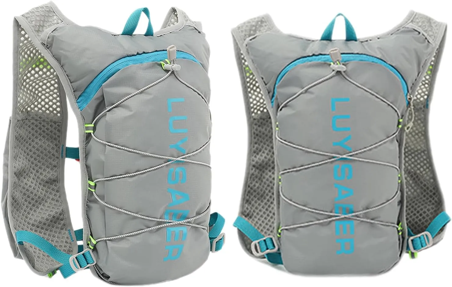 Water Backpack – Reflective Hiking Pack, Adjustable Shoulder Straps | Breathable Back Pads, Lightweight Hydration Carrier, Outdoor Daypack, for Cycling, Climbing, Trail Running, Hiking Trips