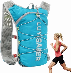 Water Backpack – Reflective Hiking Pack, Adjustable Shoulder Straps | Breathable Back Pads, Lightweight Hydration Carrier, Outdoor Daypack, for Cycling, Climbing, Trail Running, Hiking Trips