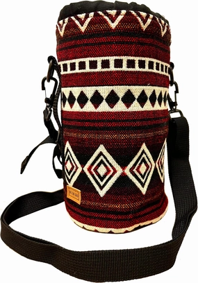 Water Bottle Holder with Strap | Bottle Sleeve Carrier for Walking, Backpacking | Hydro and Iron Flask Sling Bag | Bottle Protector | Camping Accessories (40 oz, vinicunca red)