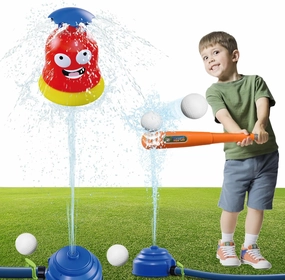 Water Sprinkler Baseball Toy for Kids Water Splash 2 in 1 Funny Bugs Outdoor Water Play Summer Toy Rocket Sprinklers for Boys Girls Garden Lawns Backyard Swimming Pool Water Toys
