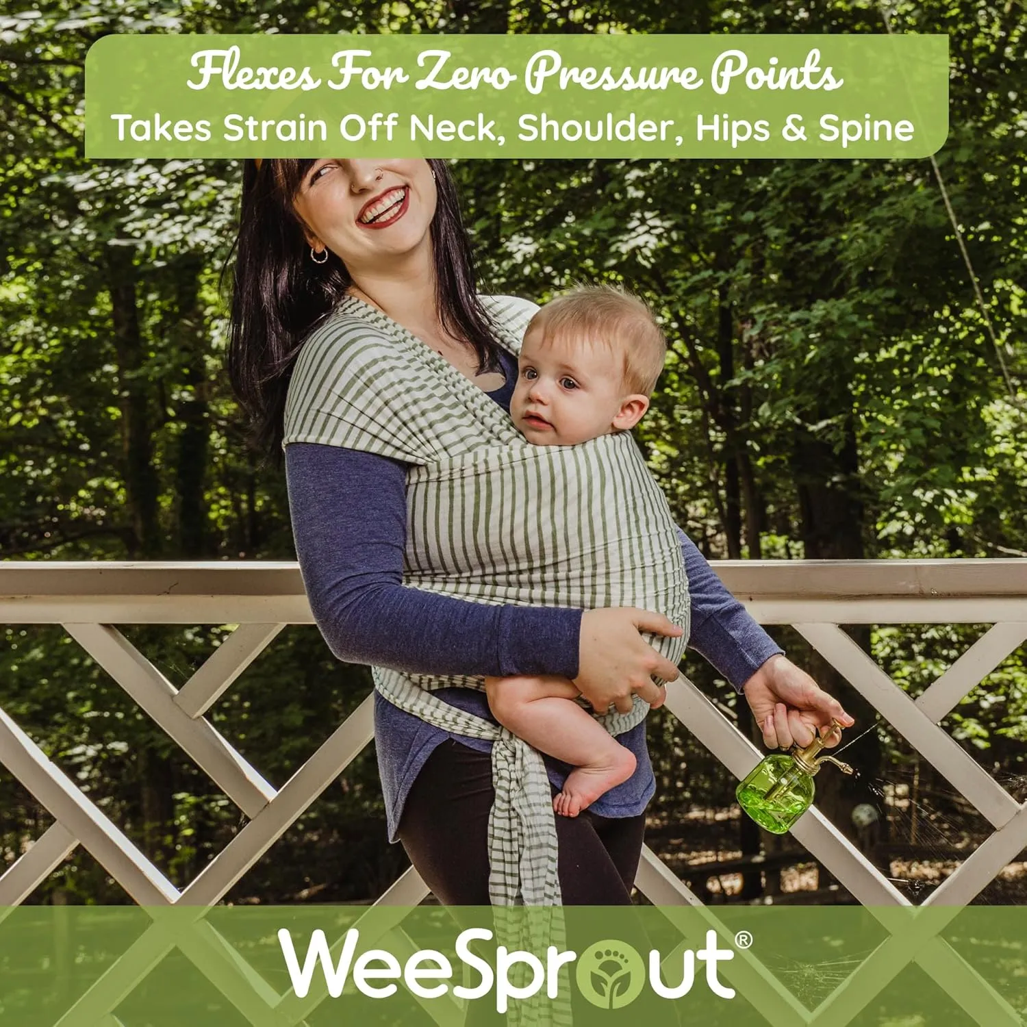 WeeSprout Baby Wraps Carrier - Perfect Child Sling for Newborn and Infant, Enhances Bonding, Soft and Breathable, Ideal for Babywearing