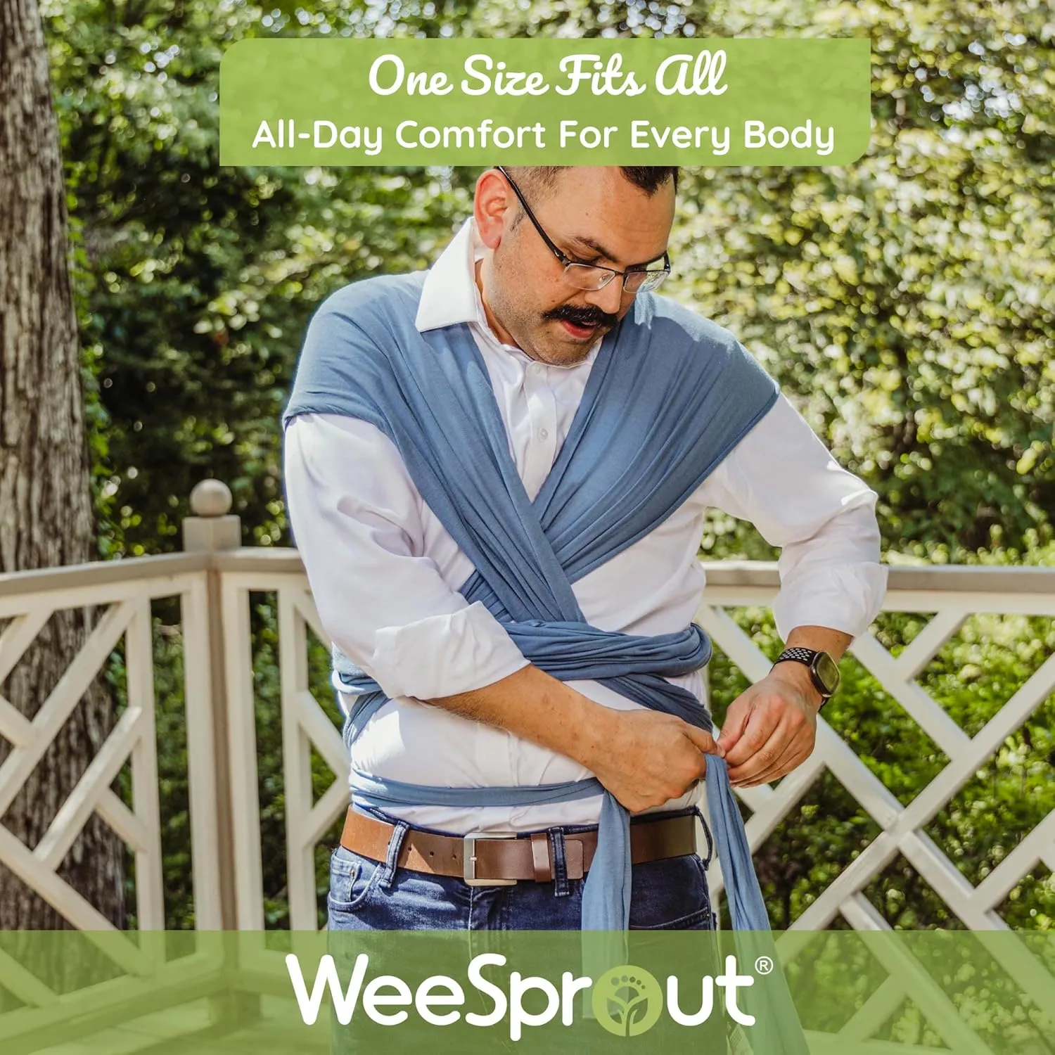 WeeSprout Baby Wraps Carrier - Perfect Child Sling for Newborn and Infant, Enhances Bonding, Soft and Breathable, Ideal for Babywearing