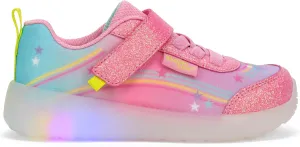 Western Chief Kids Lighted Flash Feet Sneakers – Breathable Mesh Shoes with Flashing Lights, Adjustable Strap, and Slip-Resistant Outsole for Active Boys and Girls