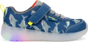 Western Chief Kids Lighted Flash Feet Sneakers – Breathable Mesh Shoes with Flashing Lights, Adjustable Strap, and Slip-Resistant Outsole for Active Boys and Girls