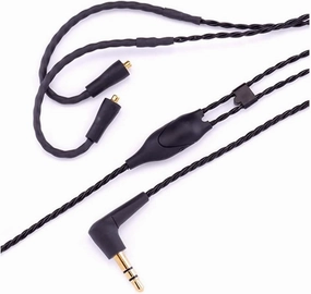 Westone EPIC Twisted Audio Cable - MMCX Connection   Aramid Fiber Reinforcement, 3.5 MM Stereo Plug - 52 Inches, Black, Monitor